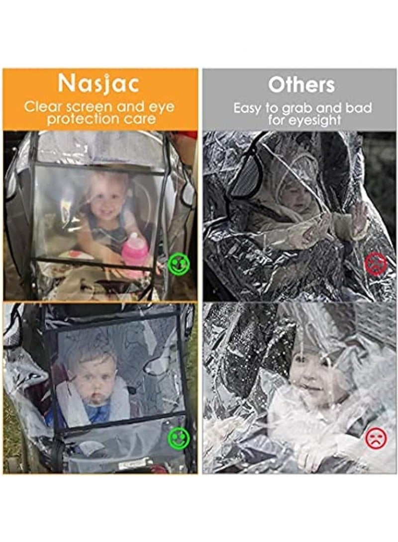 Beauenty Baby Stroller Accessories Universal Waterproof Rain Cover Wind Dust Shield - Image 4