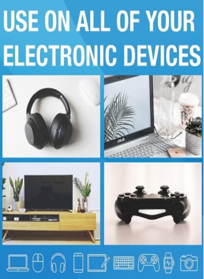 Opula Screen Cleaning Antibacterial Wipes 88Pcs,Monitor Wipes Pre-Moistened Computer Screen Wipes Electronics Cleaning Wipes for Camera Smart Watch Eyeglasses Tablets Lenses Laptop Screen Phones TV LCD Cleaner Wipes - Image 2