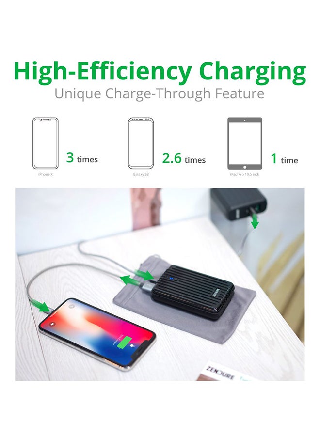 ZENDURE 10000 mAh A3 Power Bank Black - Image 5