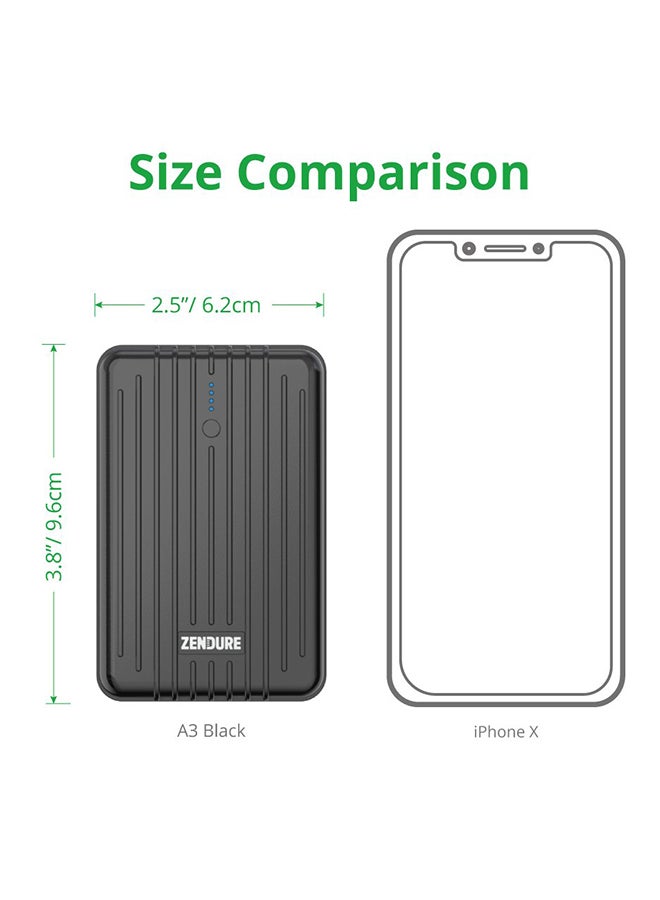 ZENDURE 10000 mAh A3 Power Bank Black - Image 4