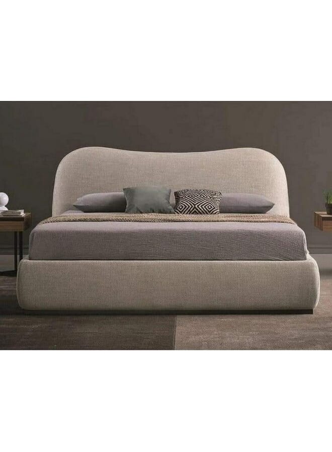 Royal Off White Boucle MajesticMist Bed 180x200x125