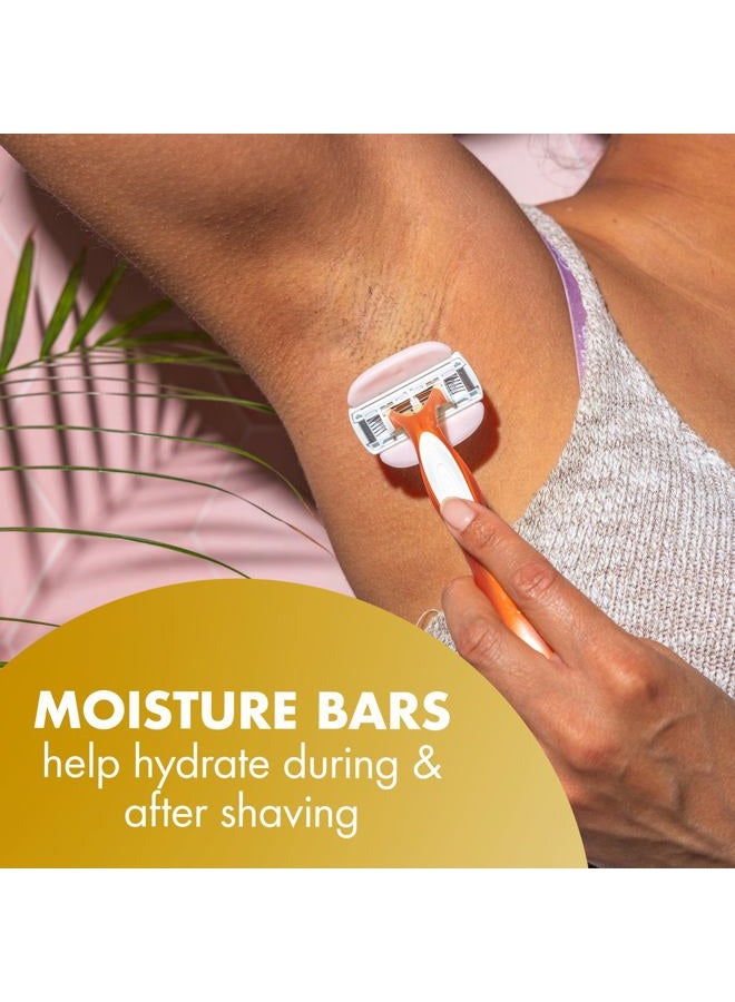 Bic Soleil Glide Disposable Razors for Women, 5 Blades With Shea Butter Moisture Strip For a Smooth Glide, 2 Piece Womens Razor Set - Image 4