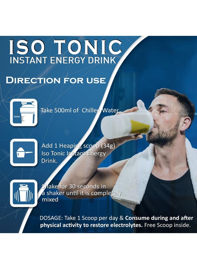 NAKPRO Isotonic Instant Energy Drink | 482mg Electrolytes, 128g Energy, 340mg BCAA per serving, Instant Hydration Electrolytes (750g, Fruit Punch) - Image 5