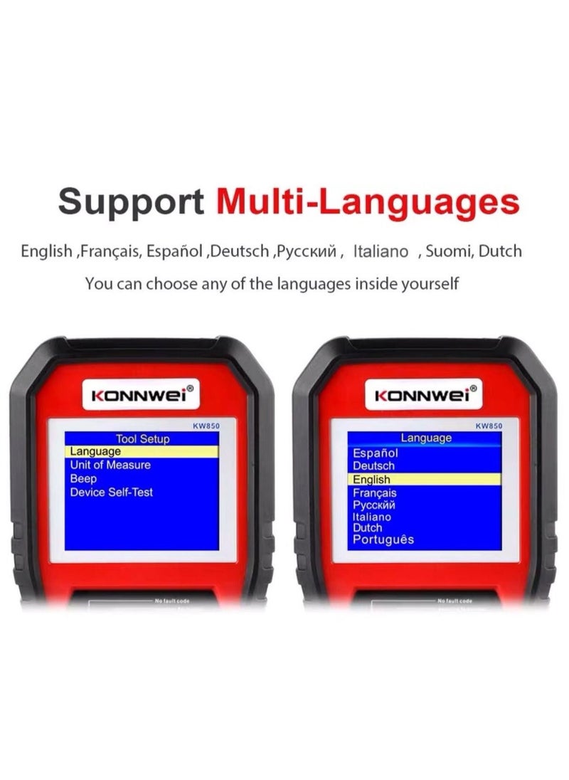 كونوي سيارة obdii الماسح الضوئي القارئ أدوات الماسح الضوئي للسيارات السيارات رمز القارئ أدوات تشخيص السيارات  - Image 4