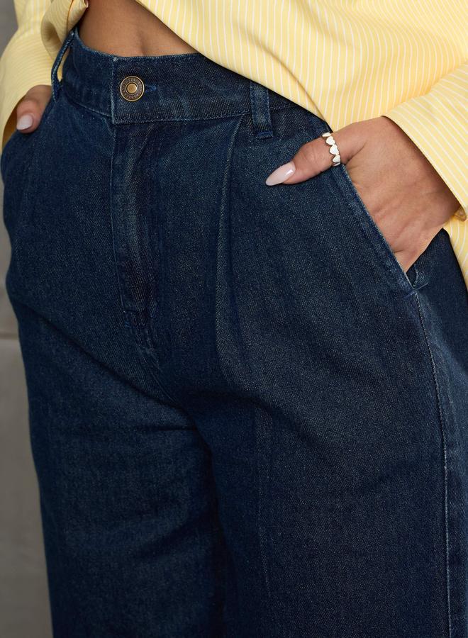 ساسافراس جينز نسائي مستقيم بخصر مرتفع من ساسافراس مزين بالشرابات - Image 4