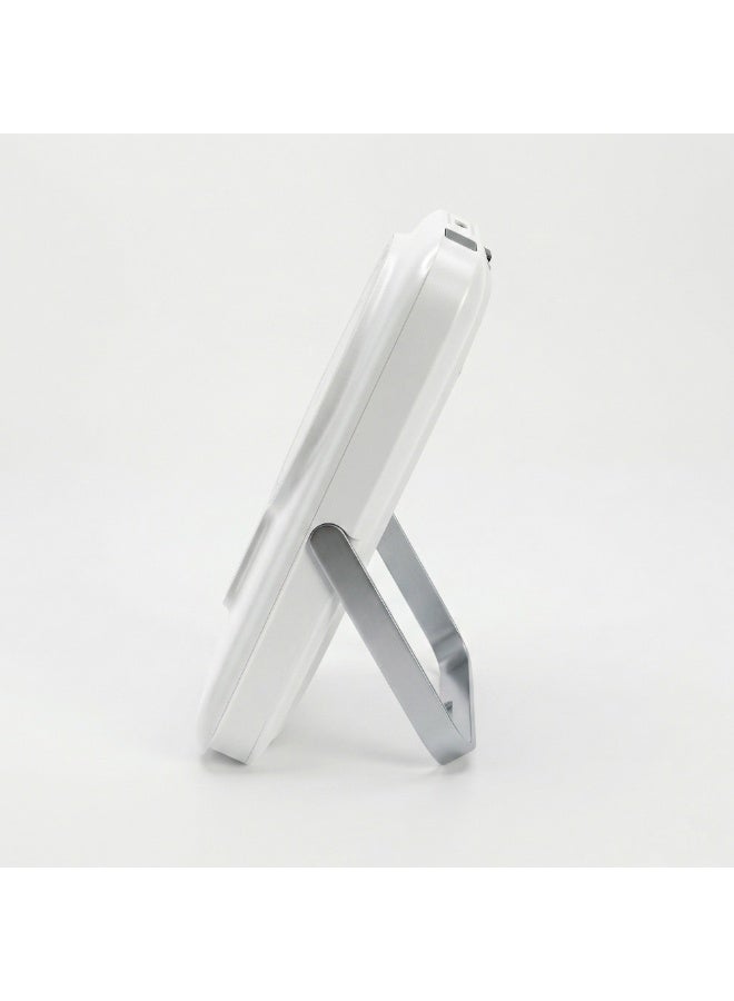 FIFTH ELEMENT FUSION 10000mAh 3-in-1 MagSafe Power Bank with Foldable Stand, 20W PD & 15W Wireless Charging – White - Image 5