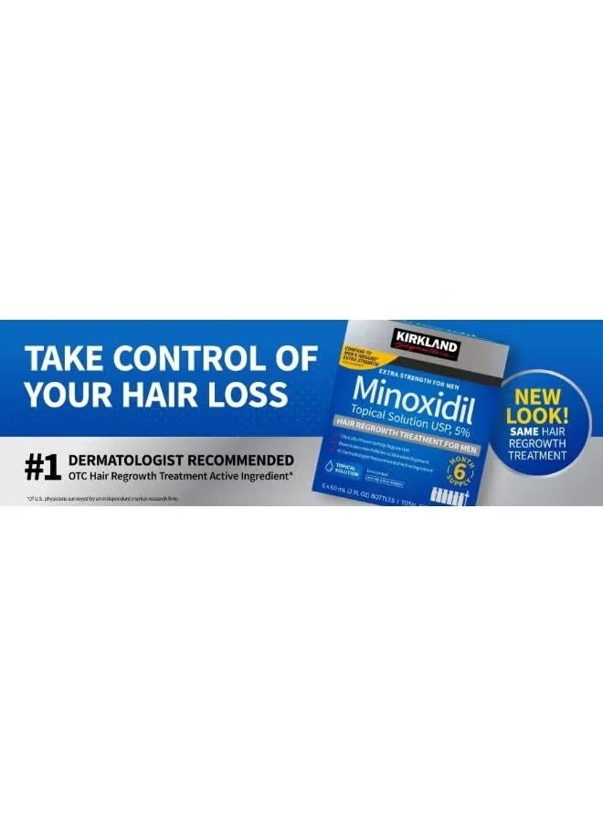 Kirkland Signature - 6-Piece Minoxidil Hair Regrowth Treatment - Image 1