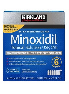6-Piece Minoxidil Hair Regrowth Treatment