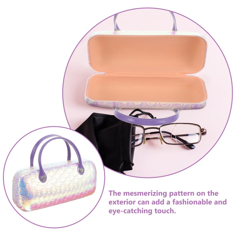 Sunglass Case Handheld Portable Eyeglasses Case Pu Leather Storage Case - Image 2