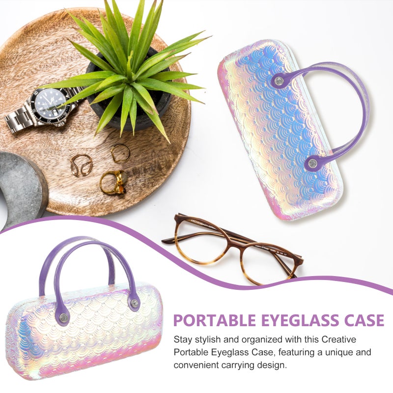 Sunglass Case Handheld Portable Eyeglasses Case Pu Leather Storage Case - Image 4