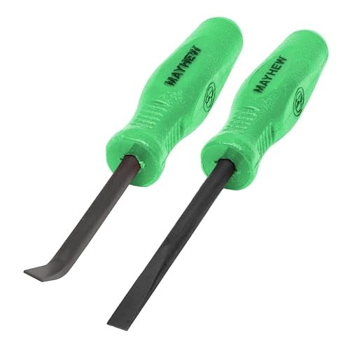 Mayhew Tools 31093GN Mini Heavy Duty Pry Bar 2Piece Set Green Heavy Duty - Image 1