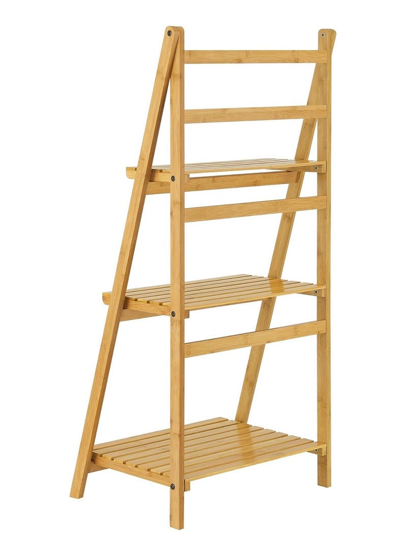 DubaiGallery Bathroom Shelf - Bamboo - Ladder Shelf - With 3 Shelves - Stylish Loom - Image 3