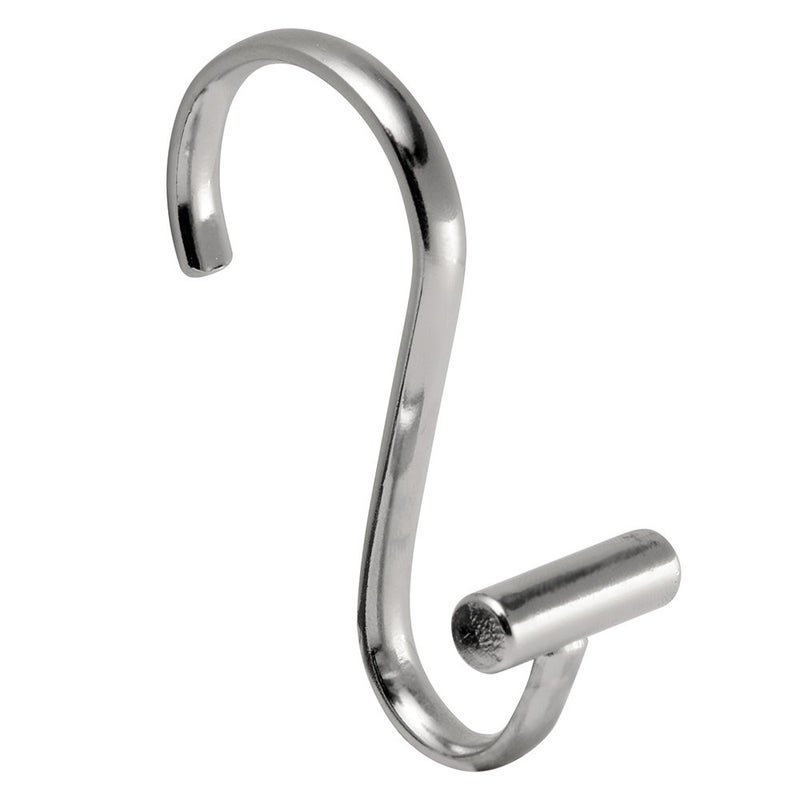 InterDesign iDesign T-Bar Metal Curtain, Rust Resistant Shower Hooks Rings for Kid's, Guest, Master Bathroom, Set of 12, Chrome - Image 5