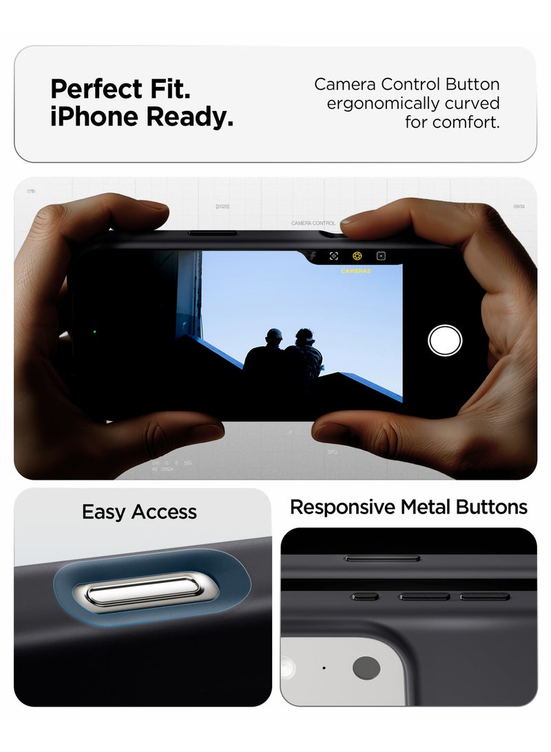 Spigen Silicone Fit MagFit for iPhone 17 Pro Max MagSafe Case Cover - Black - Image 4