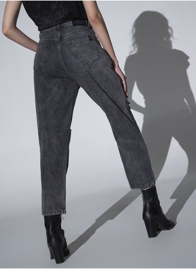 Hubberholme Grey Jeans For Women  - Image 4