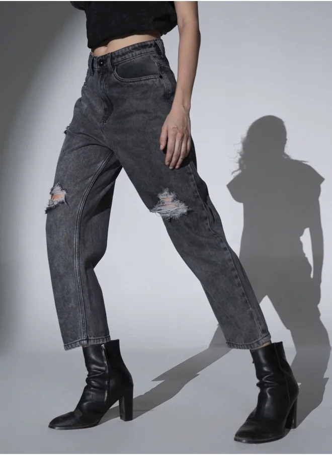 هوبرهولمي Grey Jeans For Women