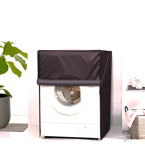 Lithara Waterproof Front Load Washing Machine Cover 7 Kg, 7.2 Kg, 7.5 Kg, 8 Kg (Coffee) - Image 1