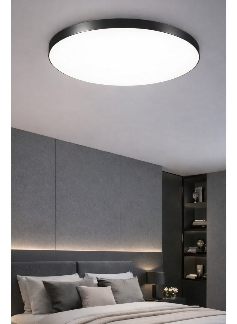 AL THURAYAT Modern 50cm LED ceiling light, energy-saving, 3-color lighting, LED ceiling light for kitchens and home decor. (Black color) - Image 3