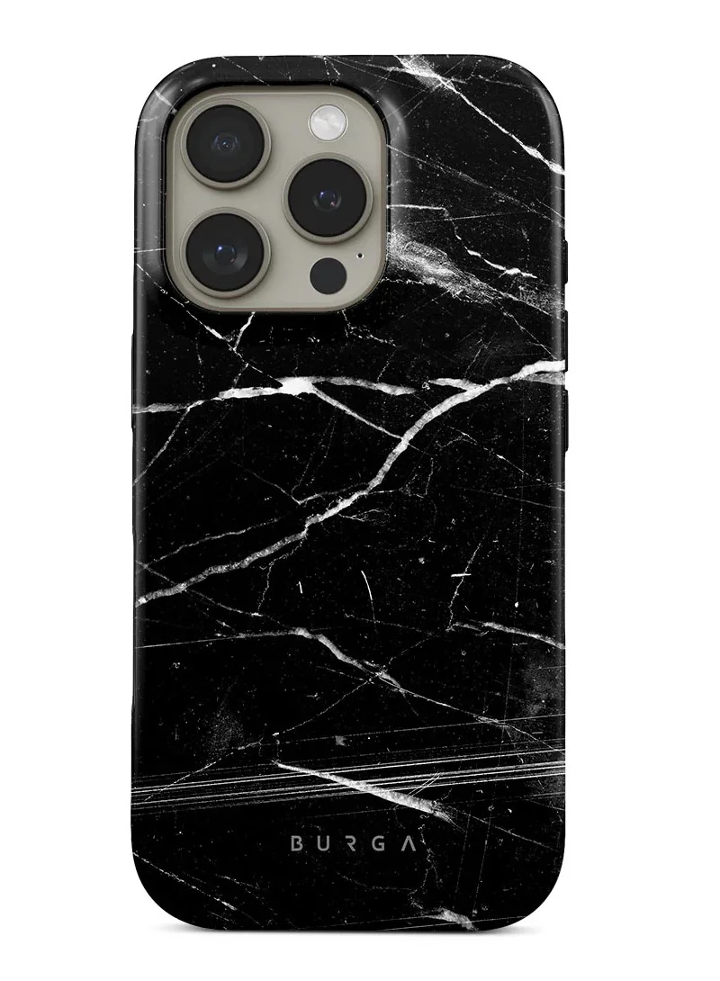 بورجا جراب iPhone 16 Pro Max، قطعتان من الغلاف الصلب + بطانة داخلية من مادة TPU، ممتص للصدمات، يمكن الوصول إلى جميع المنافذ، إطار مرتفع لحماية الشاشة والكاميرا، طباعة عالية الجودة لا تتلاشى أبدًا، أصل نوير