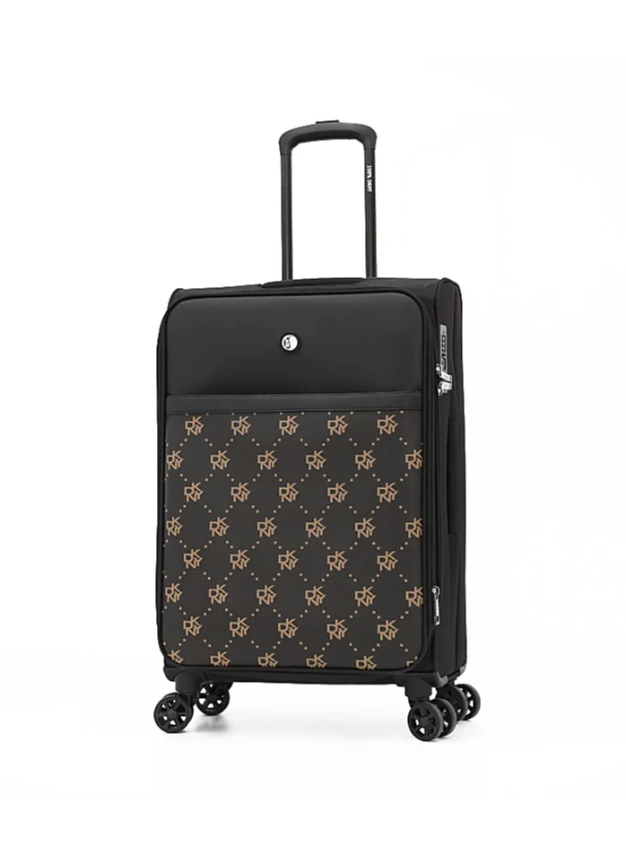 دكني طقم حقائب سفر  قطعتين بعجلات دوارة خفيف الوزن وقابل للتوسيع