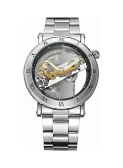 NIBEMINENT Men's Automatic Mechanical Watch - 36 mm Silver  - Image 1