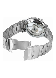 NIBEMINENT Men's Automatic Mechanical Watch - 36 mm Silver  - Image 4