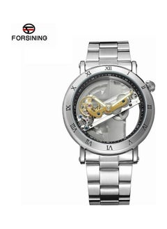 NIBEMINENT Men's Automatic Mechanical Watch - 36 mm Silver  - Image 3