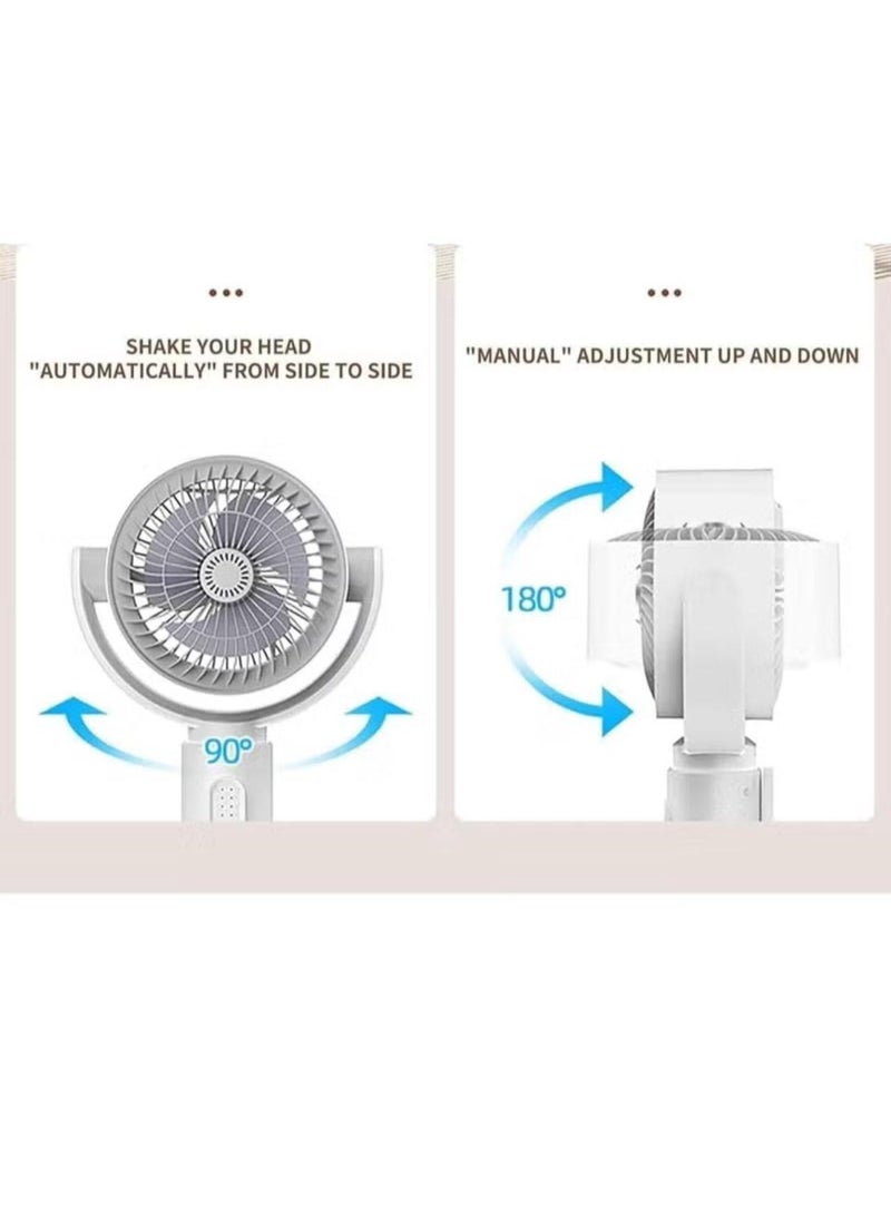Denx Adjustable Height Floor Fan with 5 Speeds, Remote Control DX2607 - Image 5