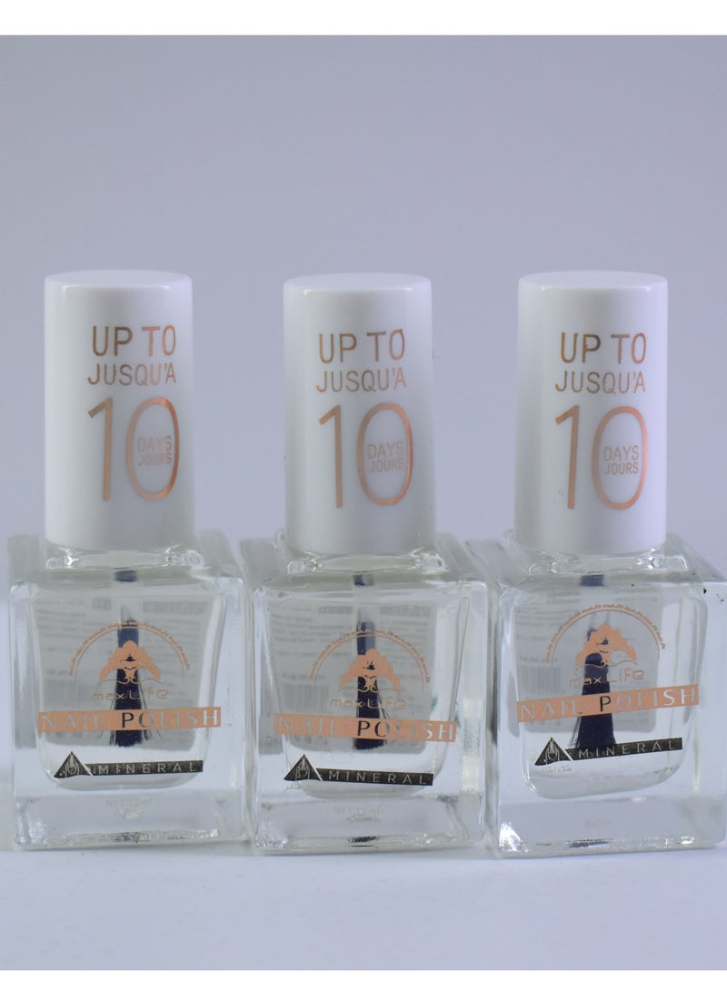 Generic 3 Pieces Transparent Nail Polish  - Image 1