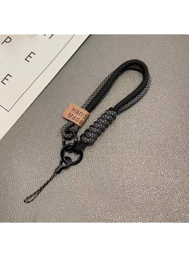 Green Tiger Phone Lanyards Phone Strap Wrist Straps, Handmade Stitching Leather Keychain for Car Key Fob and CellPhone - Image 3