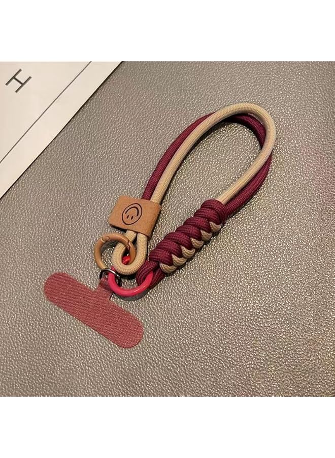 Green Tiger Phone Lanyards Phone Strap Wrist Straps, Handmade Stitching Leather Keychain for Car Key Fob and CellPhone - Image 2