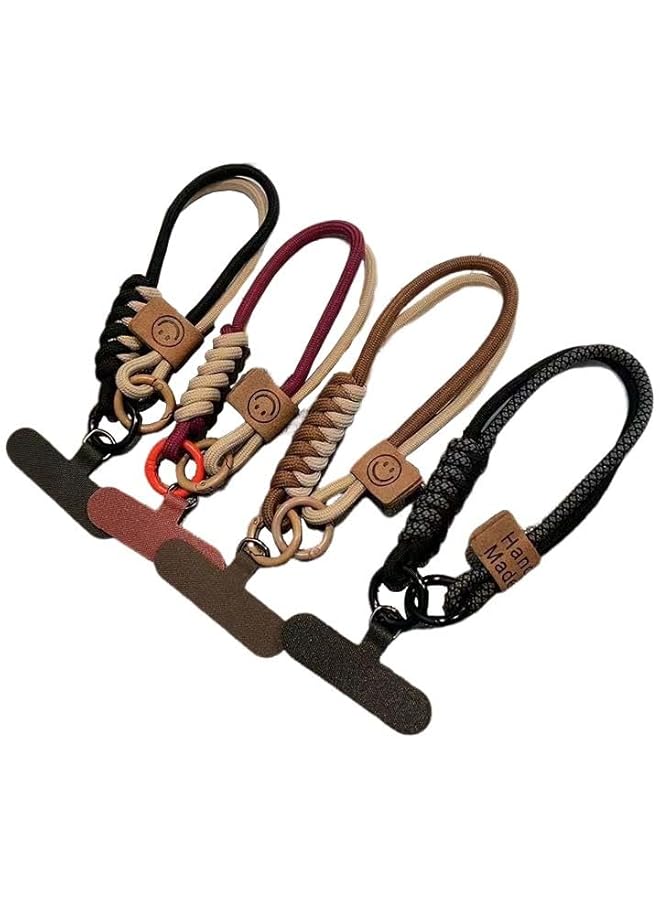 Green Tiger Phone Lanyards Phone Strap Wrist Straps, Handmade Stitching Leather Keychain for Car Key Fob and CellPhone - Image 1