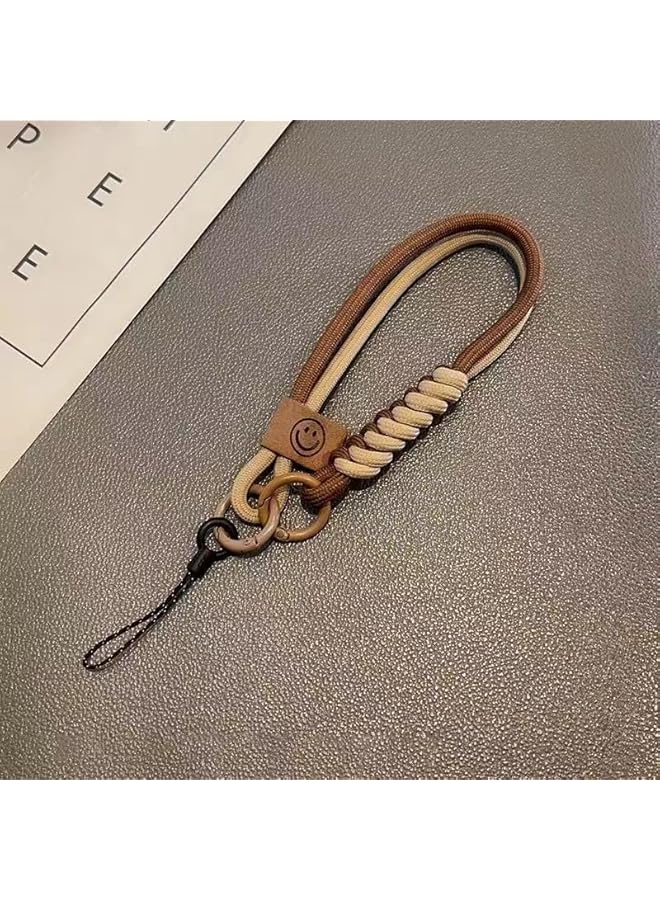 Green Tiger Phone Lanyards Phone Strap Wrist Straps, Handmade Stitching Leather Keychain for Car Key Fob and CellPhone - Image 4