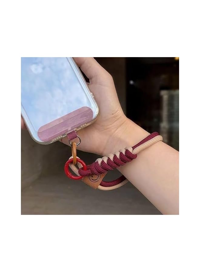 Green Tiger Phone Lanyards Phone Strap Wrist Straps, Handmade Stitching Leather Keychain for Car Key Fob and CellPhone - Image 5