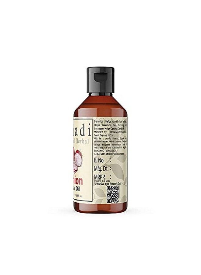 Khadi Natural Herbal - Red Onion Hair Oil For Hair Growth With Pure Coconut Jojoba Sesame Seed Neem Oil Contol Hair Lossthinningdandruff And Promotes Hair Growth 100Ml (Pack Of 1) - Image 1
