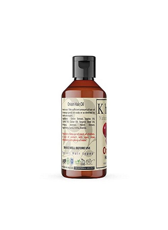 Khadi Natural Herbal - Red Onion Hair Oil For Hair Growth With Pure Coconut Jojoba Sesame Seed Neem Oil Contol Hair Lossthinningdandruff And Promotes Hair Growth 100Ml (Pack Of 1) - Image 1