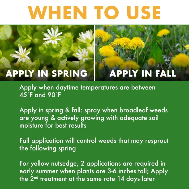 Spectracide Weed Stop For Lawns Concentrate 32 Ounces, Ready To Spray, Kills All Types Of Listed Broadleaf Weeds - Image 3