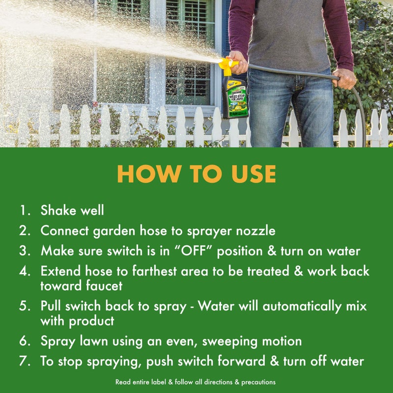 Spectracide Weed Stop For Lawns Concentrate 32 Ounces, Ready To Spray, Kills All Types Of Listed Broadleaf Weeds - Image 5