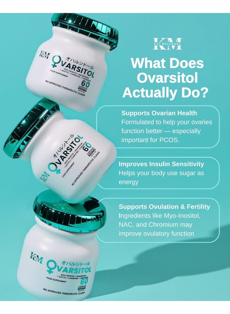 KM أوفارسيتول صيغة ميو-إنوزيتول للتوازن الهرموني والرفاهية - 60 كبسولة - Image 4