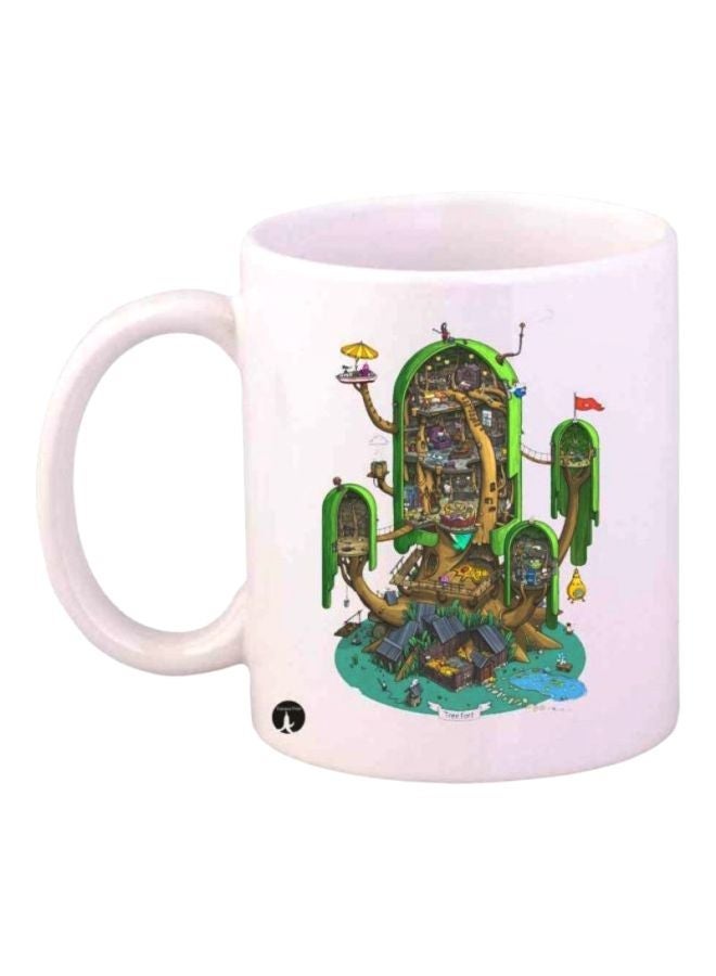 RYN Adventure Time Printed Mug White/Green