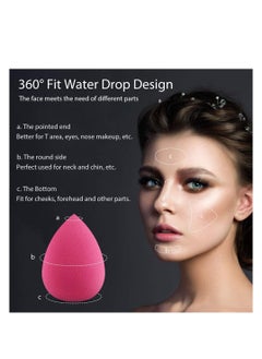 Kanza KANZA 2 -Pieces Multipurpose Makeup Sponge Puff Set Pink & Purple  - Image 5