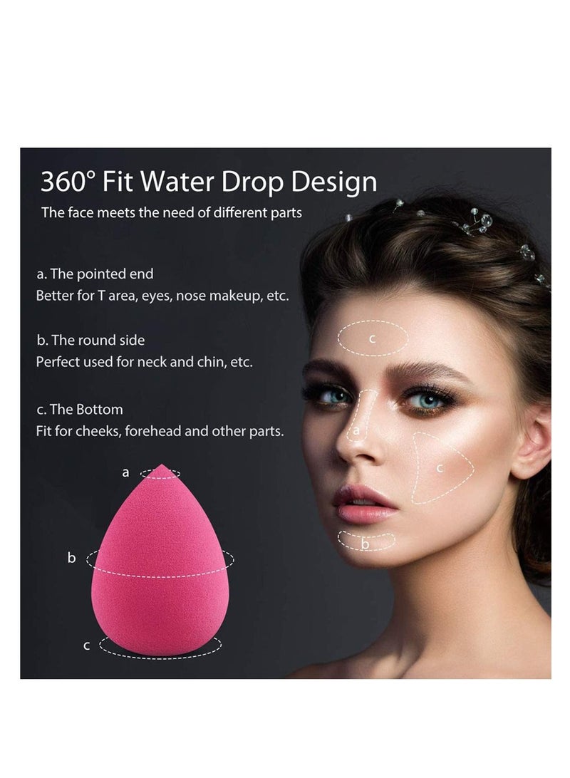 Kanza مجموعة إسفنجات مكياج متعددة الاستخدامات من كانزا - قطعتين باللونين الوردي والبنفسجي - Image 5