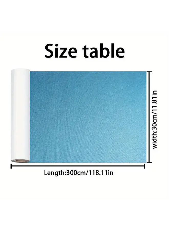 Linen Book Cover Deep Blue 7.87x196.85 Inch Premium Protective Sleeve For Binding Wrapping - Image 2