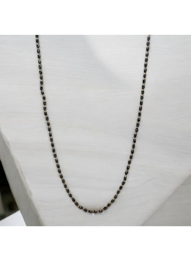 Pretty Precious Cubic Zirconia Mala Necklace for Women | Elegant CZ Beaded Long Necklace | Sparkling Fashion Jewellery for Parties & Special Occasions - Image 3