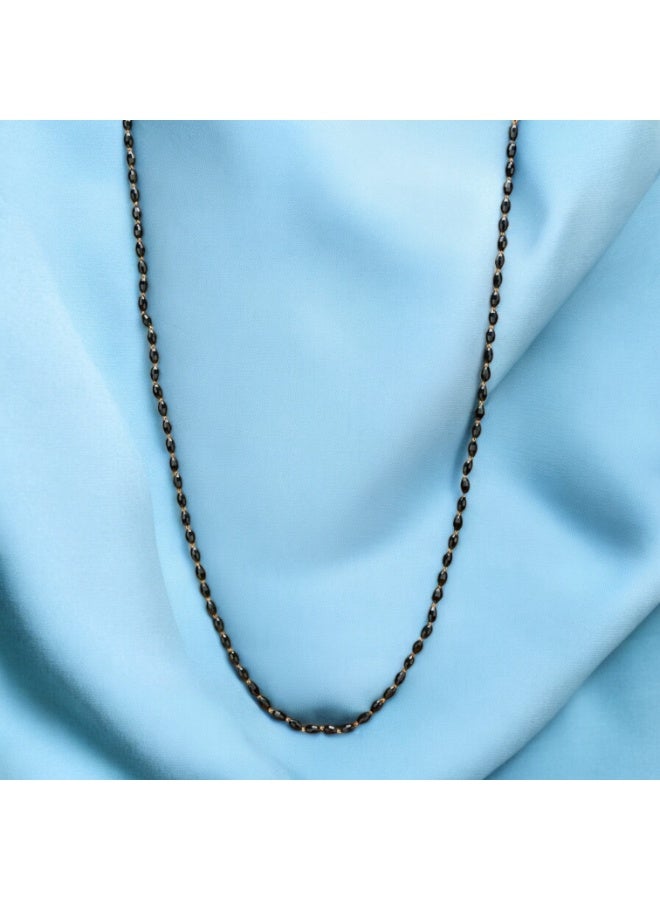 Pretty Precious Cubic Zirconia Mala Necklace for Women | Elegant CZ Beaded Long Necklace | Sparkling Fashion Jewellery for Parties & Special Occasions - Image 4