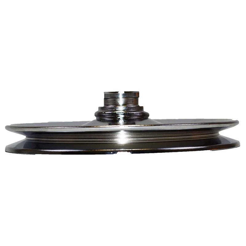 A-Team Performance Chrome Power Steering Pump Pulley - Single-Groove Keyway & Car Accessory - Chrome Body & Power Steering Pump Fit - Compatible with Chevrolet 195-72 - 5/8 In Keyway Bore - Image 3