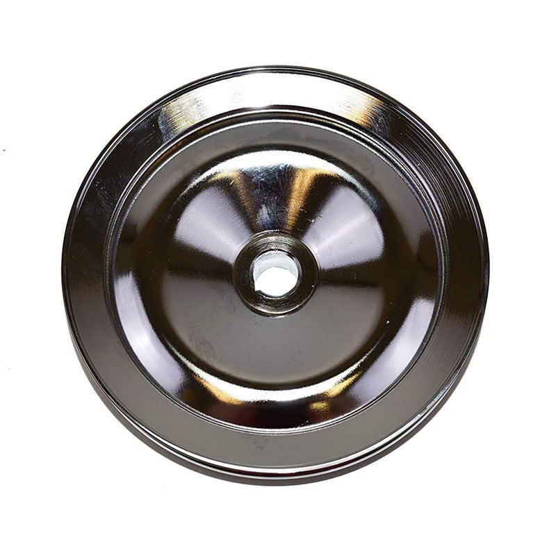 A-Team Performance Chrome Power Steering Pump Pulley - Single-Groove Keyway & Car Accessory - Chrome Body & Power Steering Pump Fit - Compatible with Chevrolet 195-72 - 5/8 In Keyway Bore - Image 5