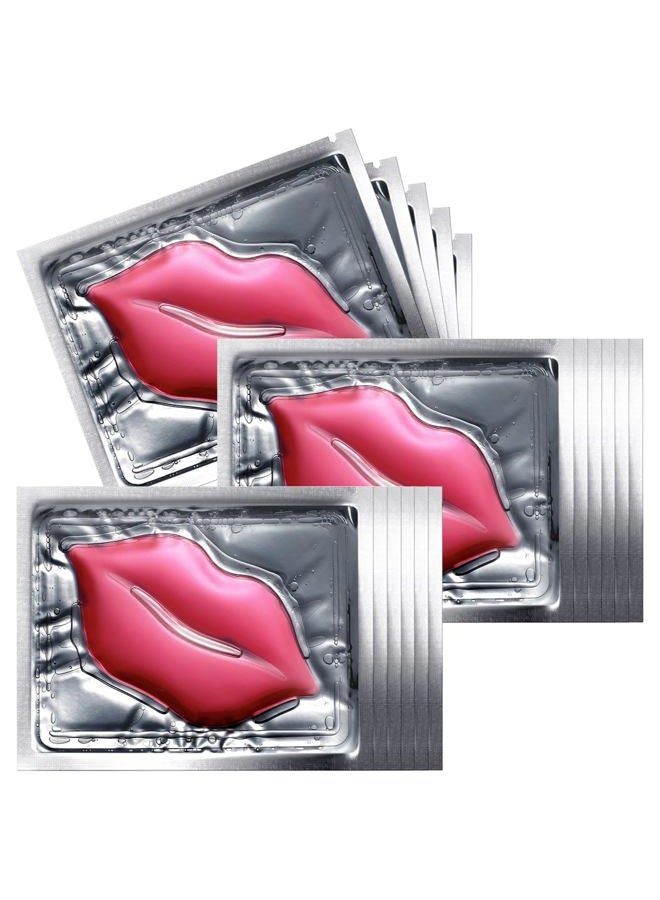 NIYET 30 pieces of Moisturizing Collagen Crystal Lip Mask - Anti-Ageing & Anti Chapped, Reduce lip Wrinkles, Fade Lip Color, Make Skin Smooth (Pink) - Image 1