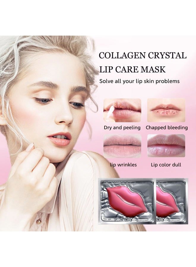 NIYET 30 pieces of Moisturizing Collagen Crystal Lip Mask - Anti-Ageing & Anti Chapped, Reduce lip Wrinkles, Fade Lip Color, Make Skin Smooth (Pink) - Image 2