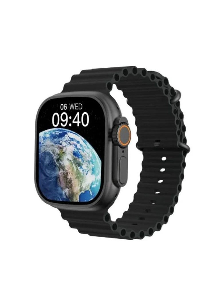 Oteeto - Oteeto TU94 2.2 Inch Full Screen Display 5G Android Smart Watch With Sim Slot 2 Pair Straps and Support Multiple Applications Designed for Ladies and Gents Black - Image 1
